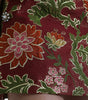 Dolce & Gabbana Maroon Floral Jacquard A-line Mini Skirt