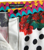 Mini-pantalon taille haute en soie multicolore Dolce & Gabbana