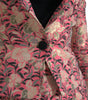 Dolce & Gabbana Pink Floral Jacquard Slim Fit 2 Piece Suit