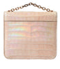 Pochette Balenciaga élégante en mini chaîne beige pour une soirée élégante