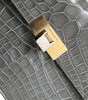 Balenciaga Gray Exotic Leather Medium Shoulder Hand Purse Bag
