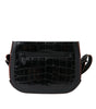 Balenciaga Black Exotic Leather Shoulder Crossbody Camera Bag
