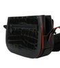 Balenciaga Black Exotic Leather Shoulder Crossbody Camera Bag