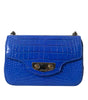 Balenciaga Blue Exotic Leather Neo Classic Purse Shoulder Handbag Bag