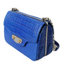 Balenciaga Blue Exotic Leather Neo Classic Purse Shoulder Handbag Bag