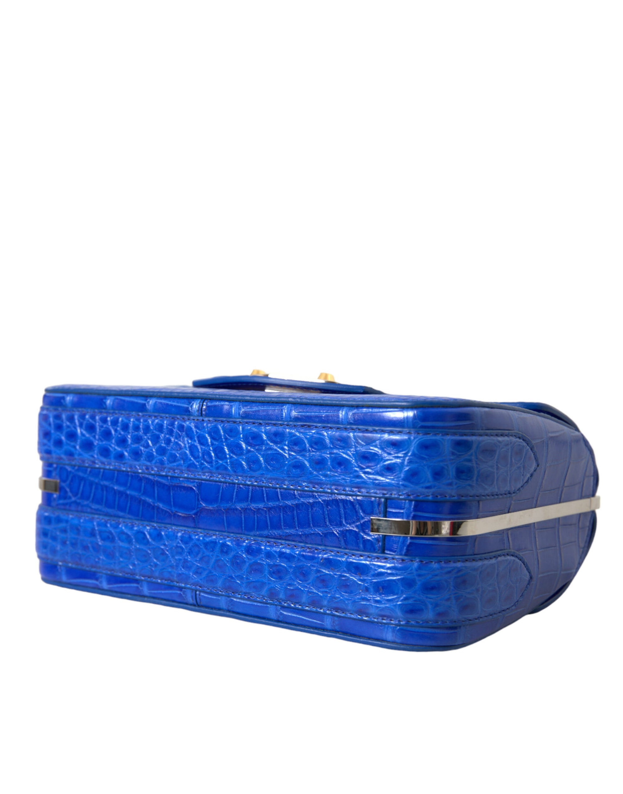 Balenciaga Blue Exotic Leather Neo Classic Purse Shoulder Handbag Bag