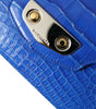 Balenciaga Blue Exotic Leather Neo Classic Purse Shoulder Handbag Bag