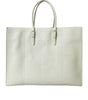 Balenciaga White Yellow Exotic Skin Leather Shopping Tote PAPIER Bag
