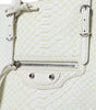 Balenciaga White Yellow Exotic Skin Leather Shopping Tote PAPIER Bag