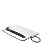 Portefeuille porte-cartes Dolce &amp; Gabbana en cuir de veau blanc avec cordon et logo