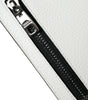 Portefeuille porte-cartes Dolce &amp; Gabbana en cuir de veau blanc avec cordon et logo