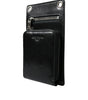 Dolce & Gabbana Wallet Black Horse Leather Zip Logo Cross Body Phone Slot