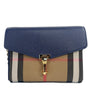 Burberry Macken Small Regency Blue House Check Leather Crossbody Bag