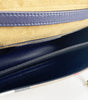 Burberry Macken Small Regency Blue House Check Leather Crossbody Bag