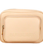 Burberry Small Branded Peach Pink Grainy Leather Camera Crossbody Bag
