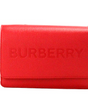 Burberry Hampshire Small Red Embossed Logo Smooth Leather Crossbody Bag