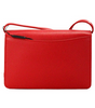 Burberry Hampshire Small Red Embossed Logo Smooth Leather Crossbody Bag