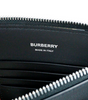Burberry Peyton Monogram Black Leather Pouch Crossbody Bag Purse