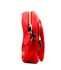 Burberry Small Branded Bright Red Grainy Leather Camera Crossbody Bag