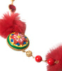 Dolce & Gabbana Gold Brass Red Fur Crystal Waist Torero Waist Belt