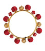 Dolce & Gabbana Gold Brass Red RUNWAY Sicilia Natale Roses Bracelet