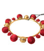 Dolce & Gabbana Gold Brass Red RUNWAY Sicilia Natale Roses Bracelet