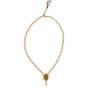 Dolce &amp; Gabbana Gold Brass Chain Pearl Pendant Charm Necklace