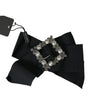 Dolce & Gabbana Black Swarovski Crystal Embellished Hair Clip