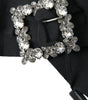 Dolce & Gabbana Black Swarovski Crystal Embellished Hair Clip