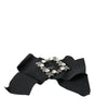 Dolce & Gabbana Black Swarovski Crystal Embellished Hair Clip