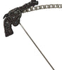 Dolce & Gabbana Brass Copper Silk Revolver Gun Men Brooch Lapel Pin