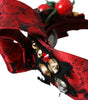 Dolce & Gabbana Red Cherry Sicily Embellished Women Hairband Diadem