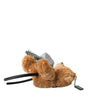 Dolce & Gabbana Brown Teddy Bear Gold Crystal Crown Hair Band Diadem