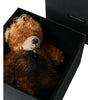 Dolce & Gabbana Brown Teddy Bear Gold Crystal Crown Hair Band Diadem