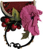 Dolce & Gabbana Red Watermelon Cherry Crystal Hairband Statement Diadem