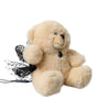 Dolce & Gabbana Beige Teddy Bear Mesh Net Band Hair Clip