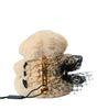 Dolce & Gabbana Beige Teddy Bear Mesh Net Band Hair Clip