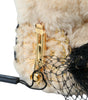 Dolce & Gabbana Beige Teddy Bear Mesh Net Band Hair Clip
