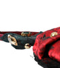 Dolce & Gabbana Multicolor Rose Silk Crystal Netted Logo Headband Diadem