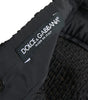 Dolce & Gabbana Black High Waist A-line Knee Length Skirt