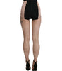Dolce & Gabbana Silk High Waist Mini Hot Pants