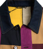 Dolce & Gabbana Multicolor Patchwork Cotton Collared Jacket