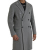 Dolce & Gabbana Gray Double Trench Coat Cashmere Jacket