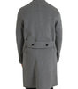 Dolce & Gabbana Gray Double Trench Coat Cashmere Jacket