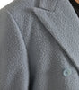 Dolce & Gabbana Blue Double Breasted Long Trench Coat Jacket