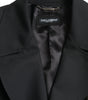 Dolce & Gabbana Black Double Breasted Trench Coat Jacket
