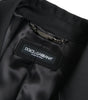 Dolce & Gabbana Black Double Breasted Trench Coat Jacket