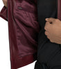 Dolce & Gabbana Maroon Exotic Leather Zip Biker Coat Jacket