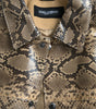 Dolce & Gabbana Beige Exotic Leather Biker Blouson Jacket