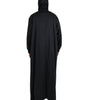 Dolce & Gabbana Black Polyester Hooded Long Windbreaker Jacket